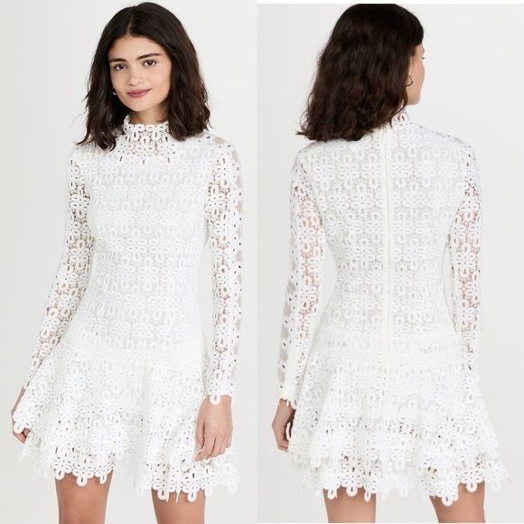 SIMKHAI Signature Joy Guipure Lace Mini Dress ASO Taylor Swift - Picture 15 of 15
